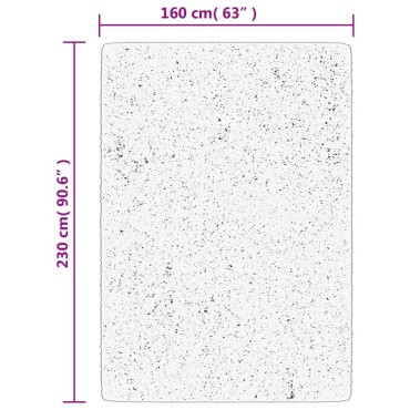 vidaXL Χαλί OVIEDO με Κοντό Πέλος Ανθρακί 160x230cm