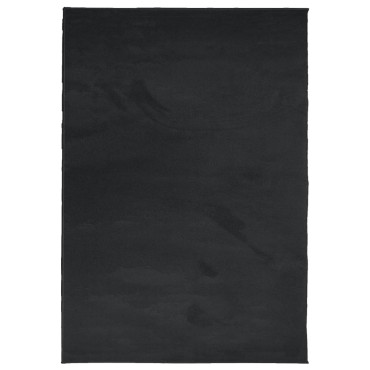 vidaXL Χαλί OVIEDO με Κοντό Πέλος Μαύρο 140x200cm