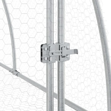 vidaXL Κλουβί Κουνελιών Ασημί 600x105x120 εκ. από Γαλβανισμένο Χάλυβα
