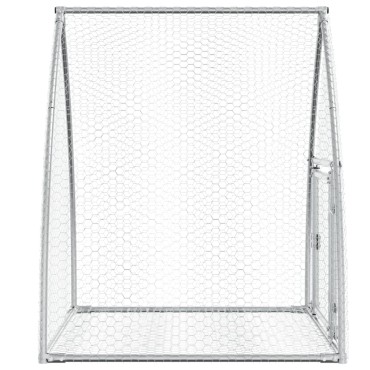 vidaXL Κλουβί Κουνελιών Ασημί 100x105x120 εκ. από Γαλβανισμένο Χάλυβα