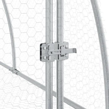 vidaXL Κλουβί Κουνελιών Ασημί 100x105x120 εκ. από Γαλβανισμένο Χάλυβα