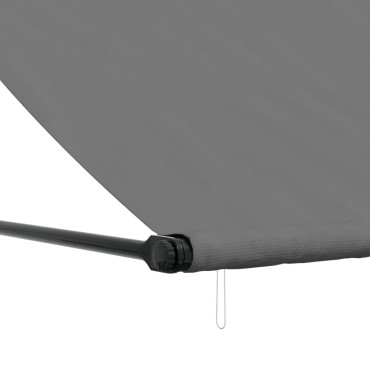 vidaXL Τέντα Συρόμενη Ανθρακί 250 x 150 εκ. από Ύφασμα και Ατσάλι