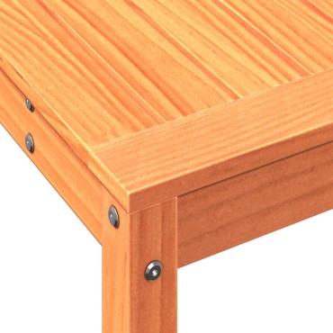vidaXL Τραπέζι Κηπουρικής με Ράφι Καφέ 108x35x75εκ. Μασίφ Ξύλο Πεύκου