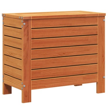 vidaXL Υποπόδιο Κήπου Καφέ Κεριού 62x31,5x52cm Μασίφ Ξύλο Πεύκου 1 τεμ. Γωνιακός