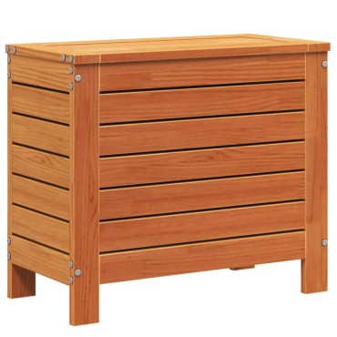 vidaXL Υποπόδιο Κήπου Καφέ Κεριού 62x31,5x52cm Μασίφ Ξύλο Πεύκου 1 τεμ. Γωνιακός