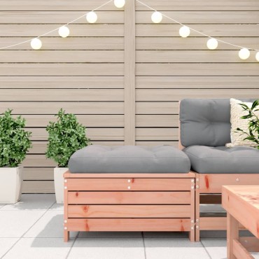 vidaXL Υποπόδιο Κήπου 62x63,5x32cm από Μασίφ Ξύλο Ψευδοτσούγκας 1 τεμ. Γωνιακός