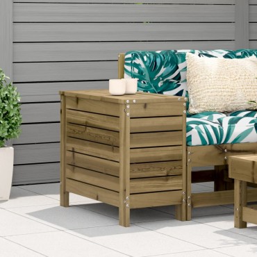 vidaXL Υποπόδιο Κήπου 62x31,5x52cm από Εμποτισμένο Ξύλο Πεύκου 1 τεμ. Γωνιακός