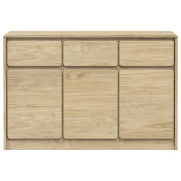 vidaXL Μπουφές SAUDA Δρυς 114x43x75,5cm από Μασίφ Ξύλο Πεύκου 1 τεμ.
