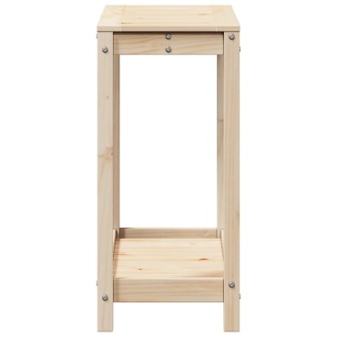 vidaXL Τραπέζι Κηπουρικής με Ράφι 82,5 x 35 x 75 εκ. Μασίφ Ξύλο Πεύκου