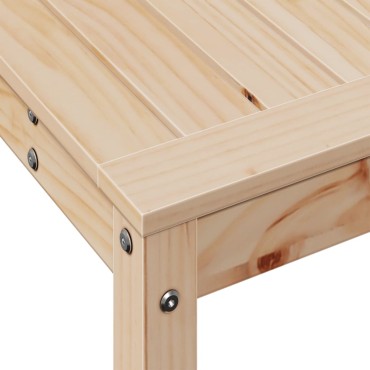 vidaXL Τραπέζι Κηπουρικής με Ράφι 82,5 x 35 x 75 εκ. Μασίφ Ξύλο Πεύκου