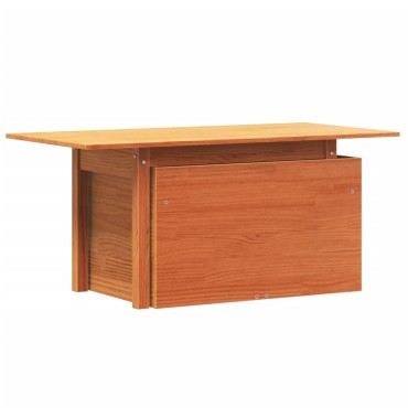 vidaXL Τραπέζι Κήπου Καφέ Κεριού 100x50x75cm από Μασίφ Ξύλο Πεύκου
