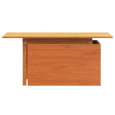 vidaXL Τραπέζι Κήπου Καφέ Κεριού 100x50x75cm από Μασίφ Ξύλο Πεύκου