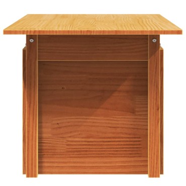 vidaXL Τραπέζι Κήπου Καφέ Κεριού 100x50x75cm από Μασίφ Ξύλο Πεύκου