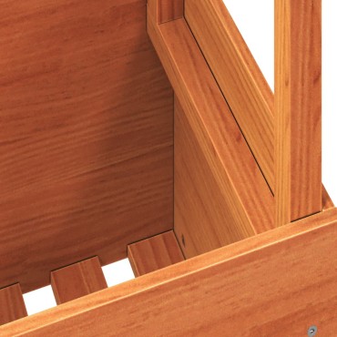 vidaXL Τραπέζι Κήπου Καφέ Κεριού 100x50x75cm από Μασίφ Ξύλο Πεύκου