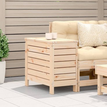 vidaXL Υποπόδιο Κήπου 62x31,5x52cm από Μασίφ Ξύλο Πεύκου 1 τεμ. Γωνιακός