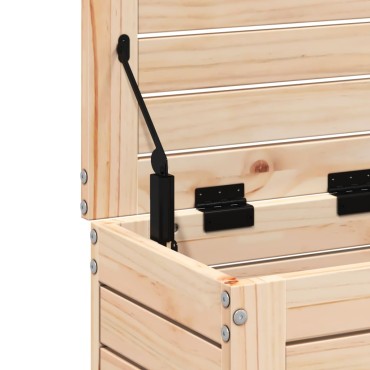 vidaXL Υποπόδιο Κήπου 62x31,5x52cm από Μασίφ Ξύλο Πεύκου 1 τεμ. Γωνιακός