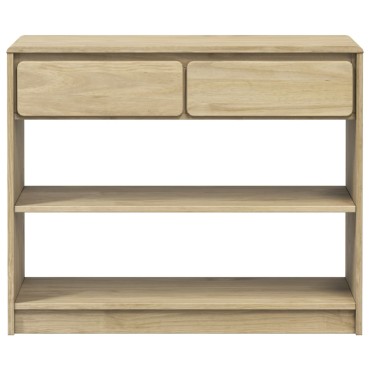 vidaXL Τραπέζι Κονσόλα SAUDA Δρυς 89,5x36,5x73cm Μασίφ Ξύλο Πεύκου