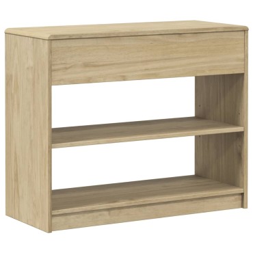 vidaXL Τραπέζι Κονσόλα SAUDA Δρυς 89,5x36,5x73cm Μασίφ Ξύλο Πεύκου