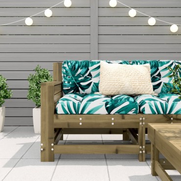 vidaXL Καναπές Κήπου με Μπράτσα 69x62x70,5cm Εμποτισμένο Ξύλο Πεύκου
