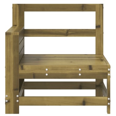 vidaXL Καναπές Κήπου με Μπράτσα 69x62x70,5cm Εμποτισμένο Ξύλο Πεύκου
