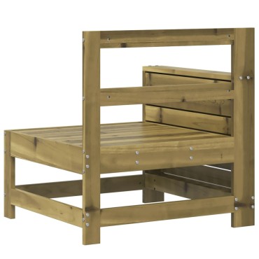 vidaXL Καναπές Κήπου με Μπράτσα 69x62x70,5cm Εμποτισμένο Ξύλο Πεύκου