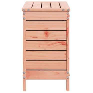 vidaXL Υποπόδιο Κήπου 62x31,5x52cm από Μασίφ Ξύλο Ψευδοτσούγκας 1 τεμ. Γωνιακός
