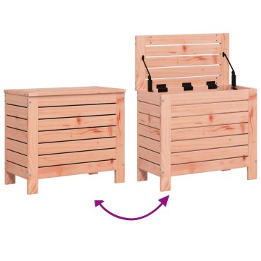 vidaXL Υποπόδιο Κήπου 62x31,5x52cm από Μασίφ Ξύλο Ψευδοτσούγκας 1 τεμ. Γωνιακός