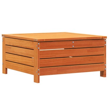 vidaXL Υποπόδιο Κήπου Καφέ Κεριού 62x63,5x32cm Μασίφ Ξύλο Πεύκου 1 τεμ. Γωνιακός