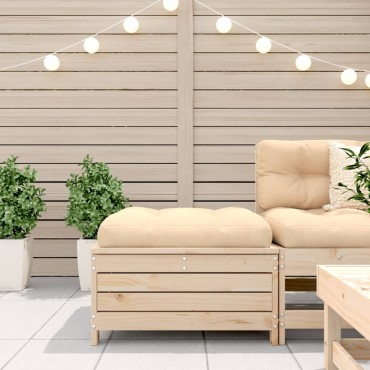 vidaXL Υποπόδιο Κήπου 62x63,5x32cm από Μασίφ Ξύλο Πεύκου 1 τεμ. Γωνιακός