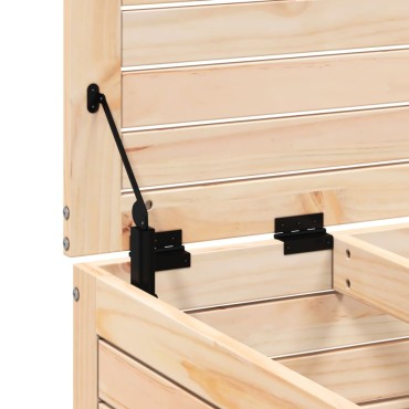 vidaXL Υποπόδιο Κήπου 62x63,5x32cm από Μασίφ Ξύλο Πεύκου 1 τεμ. Γωνιακός