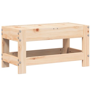 vidaXL Υποπόδιο Κήπου 62x30x32cm από Μασίφ Ξύλο Πεύκου 1 τεμ. Γωνιακός