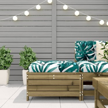 vidaXL Υποπόδιο Κήπου 62x63,5x32cm από Εμποτισμένο Ξύλο Πεύκου 1 τεμ. Γωνιακός