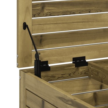 vidaXL Υποπόδιο Κήπου 62x63,5x32cm από Εμποτισμένο Ξύλο Πεύκου 1 τεμ. Γωνιακός