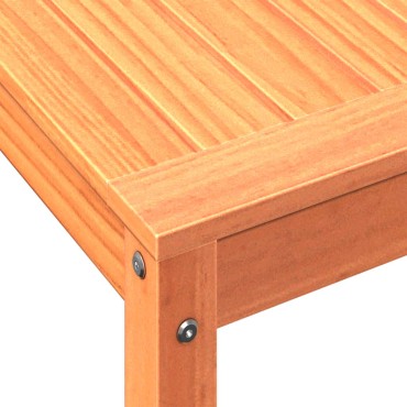 vidaXL Τραπέζι Κηπουρικής με Ράφι Καφέ 82,5x50x75εκ. Μασίφ Ξύλο Πεύκου