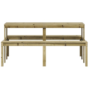 vidaXL Τραπέζι Πικνίκ 160x134x75cm από Εμποτισμένο Ξύλο Πεύκου 1 τεμ.