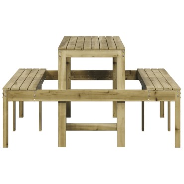 vidaXL Τραπέζι Πικνίκ 160x134x75cm από Εμποτισμένο Ξύλο Πεύκου 1 τεμ.