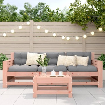 vidaXL Υποπόδιο Κήπου 62x30x32cm από Μασίφ Ξύλο Ψευδοτσούγκας 1 τεμ. Γωνιακός