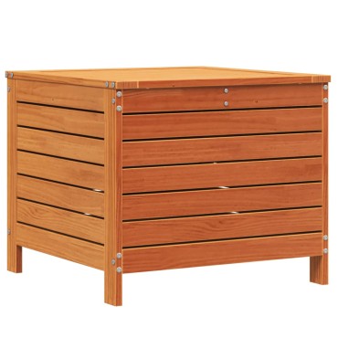 vidaXL Υποπόδιο Κήπου Καφέ Κεριού 62x63,5x53,5cm Μασίφ Ξύλο Πεύκου 1 τεμ. Γωνιακός