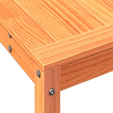 vidaXL Τραπέζι Κηπουρικής με Ράφι Καφέ 82,5x35x75εκ. Μασίφ Ξύλο Πεύκου