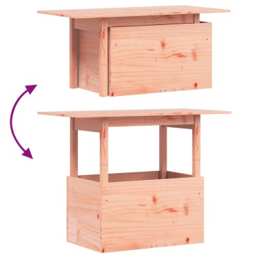 vidaXL Τραπέζι Κήπου 100x50x75cm από Μασίφ Ξύλο Ψευδοτσούγκας