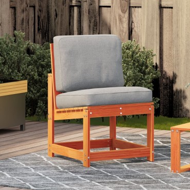 vidaXL Καρέκλα Κήπου Καφέ Κεριού 50,5x55x77cm Καφέ Μασίφ Ξύλο Πεύκου