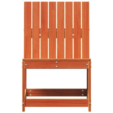 vidaXL Καρέκλα Κήπου Καφέ Κεριού 50,5x55x77cm Καφέ Μασίφ Ξύλο Πεύκου