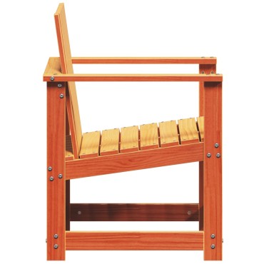 vidaXL Καρέκλα Κήπου Καφέ Κεριού 62x56x77cm από Μασίφ Ξύλο Πεύκου