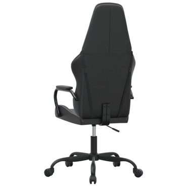 vidaXL Καρέκλα Gaming Μαύρο/Γκρι από Συνθετικό Δέρμα 54x61,5x(118,5-128)cm 1 τεμ.