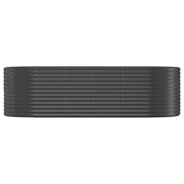 vidaXL Ζαρντινιέρα Ανθρακί 249x100x68εκ Ατσάλι με Ηλεκτρ. Βαφή Πούδρας