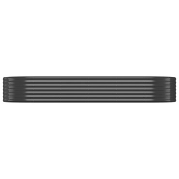 vidaXL Ζαρντινιέρα Ανθρακί 249x100x36εκ Ατσάλι με Ηλεκτρ. Βαφή Πούδρας