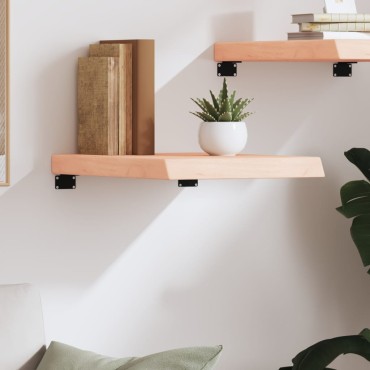 vidaXL Ράφι Τοίχου 40x60x(2-6)cm από Ακατέργαστο Μασίφ Ξύλο Δρυός 1 τεμ.