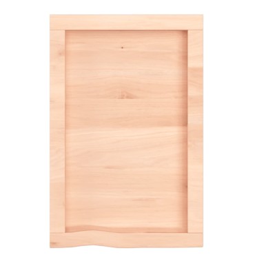 vidaXL Ράφι Τοίχου 40x60x(2-6)cm από Ακατέργαστο Μασίφ Ξύλο Δρυός 1 τεμ.