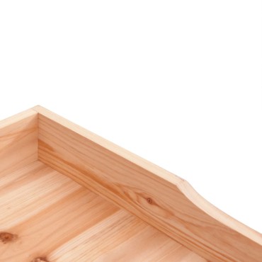 vidaXL Τραπέζι Φυτών με Ράφι Καφέ 78x38x82,5εκ. από Μασίφ Ξύλο Ελάτης
