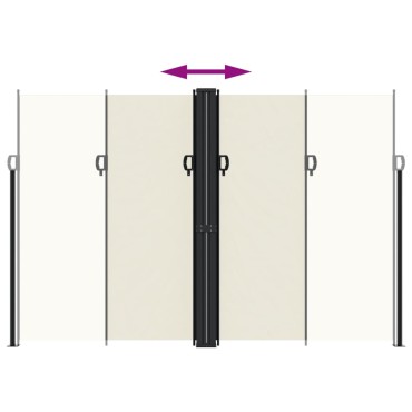 vidaXL Σκίαστρο Πλαϊνό Συρόμενο Κρεμ 220 x 1000 εκ.
